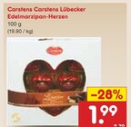 Aktuelles Lübecker Edelmarzipan-Herzen Angebot bei Netto Marken-Discount in Paderborn ab 1,99 €