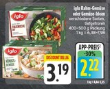 Rahm-Gemüse Angebote von Iglo bei EDEKA Altenburg für 2,22 €