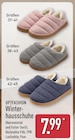 Winterhausschuhe von UP2FASHION im aktuellen ALDI Nord Prospekt für 7,99 €