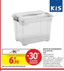 Boite de rangement à clips 18L - KIS - Intermarché à Angers Boite de rangement à clips 18L - KIS en promo chez Intermarché Angers à 6,93 €