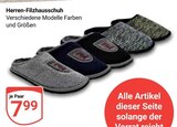 Aktuelles Herren-Filzhausschuh Angebot bei GLOBUS in Halle (Saale) ab 7,99 €