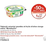 Taboulé oriental menthe et huile d'olive vierge extra - Bonduelle en promo chez Monoprix Rennes à 1,57 €