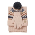 Set bonnet, gants et tour de cou enfant - TEX en promo à 12,99 € chez Carrefour Set bonnet, gants et tour de cou enfant - TEX dans le catalogue Carrefour