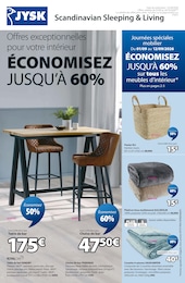 Catalogue Meubles & Décoration de Jysk à Cabestany Prospectus Jysk à Cabestany, "JYSK Scandinavian Sleeping & Living", 12 pages, 01/09/2026 - 24/10/2026