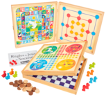 Coffret de jeux bois 50 règles dans le catalogue La Grande Récré