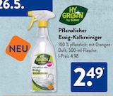 Pflanzlicher Essig-Kalkreiniger im ALDI SÜD Prospekt Pflanzlicher Essig-Kalkreiniger von HY Green by Surig im aktuellen ALDI SÜD Prospekt für 2,49 €