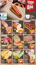 Wurst Angebot im aktuellen REWE Prospekt auf Seite 9