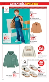 Promos Chaussures dans le catalogue "LES PRIX BAS Spécial rentrée" de Hyper U Chaussures en promo dans le catalogue Hyper U à la page 44