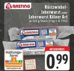 Röstzwiebel-Leberwurst Angebote von Rasting bei EDEKA Solingen für 0,99 €