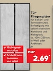 Tür-Fliegengitter Weiß  im aktuellen Kaufland Prospekt für 2,69 €