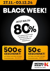 Aktueller Möbel Kraft Prospekt mit Babybett, "BLACK WEEK!", Seite 1