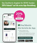 20% Rabatt auf die erste App-Bestellung von DocMorris im aktuellen REWE Prospekt