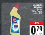 WC Reiniger Zitrone Angebote von Gut & Günstig bei EDEKA Leipzig für 0,79 €