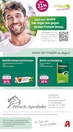 mea - meine apotheke Prospekt für Hamburg mit 4 Seiten mea - meine apotheke Prospekt für Hamburg: "Unsere August-Angebote", 4 Seiten, 01.08.2026 - 31.08.2026