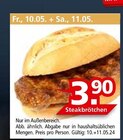 Aktuelles Steakbrötchen Angebot bei Segmüller in Frankfurt (Main) ab 3,90 €