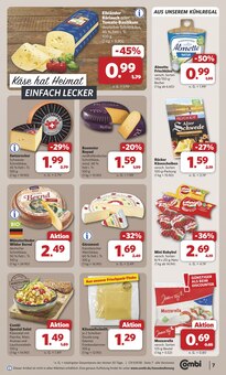 Käse im combi Prospekt "Markt - Angebote" mit 33 Seiten (Paderborn)