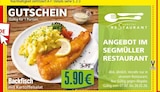Backfisch mit Kartoffelsalat von  im aktuellen Segmüller Prospekt für 5,90 €