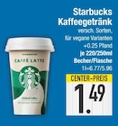 Kaffee Drink im EDEKA Prospekt Kaffeegetränk von Starbucks im aktuellen EDEKA Prospekt für 1,49 €