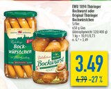 EWU 1894 Thüringer Bockwurst oder Original Thüringer Bockwürstchen von Thüringer im aktuellen diska Prospekt