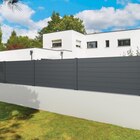 Lame de clôture Closium, aluminium, gris texturé ral 7016, H.15 x l.200 cm - CLOSIUM à 23,71 € dans le catalogue Leroy Merlin