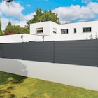 Lame de clôture Closium, aluminium, gris texturé ral 7016, H.15 x l.200 cm - CLOSIUM dans le catalogue Leroy Merlin