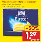 Butter im Angebot bei Netto Marken-Discount in Neunkirchen Butter Angebote von Weihenstephan bei Netto Marken-Discount Neunkirchen für 1,29 €