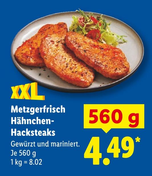 Metzgerfrisch Hähnchen-Hacksteaks