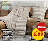Wohndecke im Angebot bei Penny in Buxtehude Wohndecke Angebote von HOME IDEAS bei Penny Buxtehude für 5,99 €