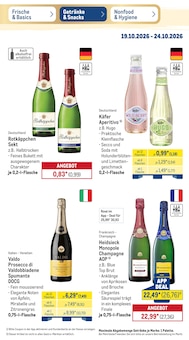 Champagner im METRO Prospekt "Wochenangebote" mit 51 Seiten (Ulm)