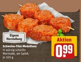 Schweine-Filet-Medaillons im Angebot bei REWE in Fürth Schweine-Filet-Medaillons Angebote bei REWE Fürth für 0,99 €