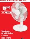 Promo Ventilateur de table 34,5cm à 19,99 € dans le catalogue Screwfix à Férin