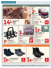 Promos Chaussures dans le catalogue "LES HALLES d'automne" de Auchan Hypermarché Chaussures en promo dans le catalogue Auchan Hypermarché à la page 40