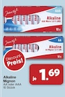 Alkaline AAA Micro 1,5 V LR03 im Angebot bei famila Nordwest in Oldenburg Alkaline AAA Micro 1,5 V LR03 Angebote von Jeden Tag bei famila Nordwest Oldenburg für 1,69 €