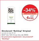Déodorant original - BULLDOG en promo chez Monoprix Dijon Dijon à 4,85 €