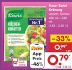 Salat Krönung von Knorr für 0,79 € bei Netto Marken-Discount im Angebot Salat Krönung von Knorr im aktuellen Netto Marken-Discount Prospekt