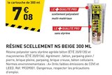 Promo Résine Scellement NS Beige à 7,08 € dans le catalogue Tout Faire à Beaurepaire