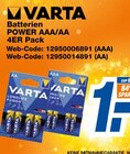 Batterien POWER AAA/AA Angebote von Varta bei expert Hannover für 1,00 €