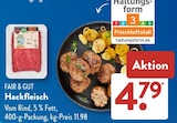 Hackfleisch bei ALDI SÜD im Berghaupten Prospekt für 4,79 €