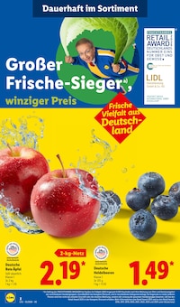 Äpfel im aktuellen Lidl Prospekt (Duisburg) Äpfel im Lidl Prospekt "LIDL LOHNT SICH" mit 71 Seiten (Duisburg)