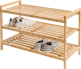 Étagère à chaussures en bambou - Livarno Home en promo chez Lidl Roubaix à 13,99 €
