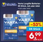 Varta Longlife Batterien Angebote von Varta bei Netto Marken-Discount Gotha für 6,99 €