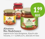 Bio-Nudelsauce von Alnatura im aktuellen tegut Prospekt