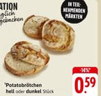 Potatobrötchen hell oder dunkel Stück Angebote bei E center Hofheim für 0,59 €