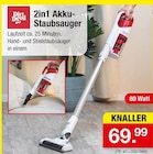 Aktuelles 2in1 Akku-Staubsauger Angebot bei Zimmermann in Hannover ab 69,99 €