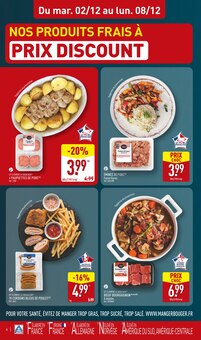 Promotion Bleu dans le prospectus Aldi, valable du 02/12/2025 au 08/12/2025 Promo Bleu dans le catalogue Aldi du moment à la page 4