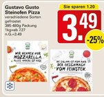 Steinofen Pizza im Angebot bei WEZ in Löhne Steinofen Pizza Angebote von Gustavo Gusto bei WEZ Löhne für 3,49 €