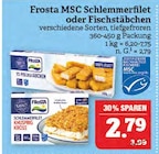 MSC Schlemmerfilet oder Fischstäbchen Angebote von Frosta bei Marktkauf Leipzig für 2,79 €