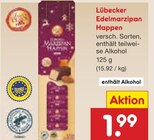 Lübecker Edelmarzipan Happen bei Netto Marken-Discount im Hanstedt Prospekt für 1,99 €