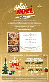 Prospectus Netto de la semaine "le vrai NOËL" avec 2 pages, valide du 17/12/2024 au 26/12/2024 pour Saint-Vite et alentours