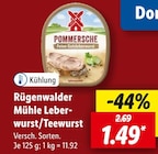 Aktuelles Mühle Leberwurst oder Teewurst Angebot bei Lidl in Ulm ab 1,49 €